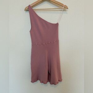 FP Beach Jumpsuit Romper Shorts One shoulder size Large